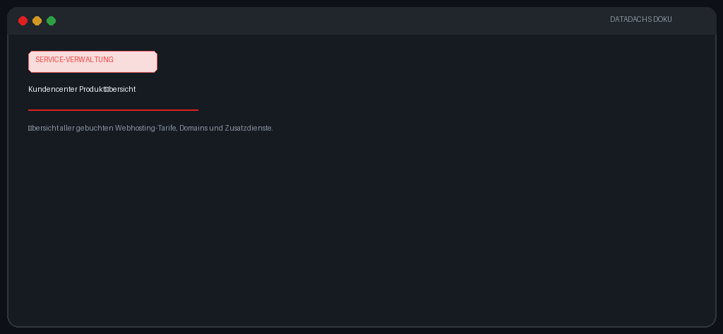 Opening the product overview in the STREAMPANEL Client Portal